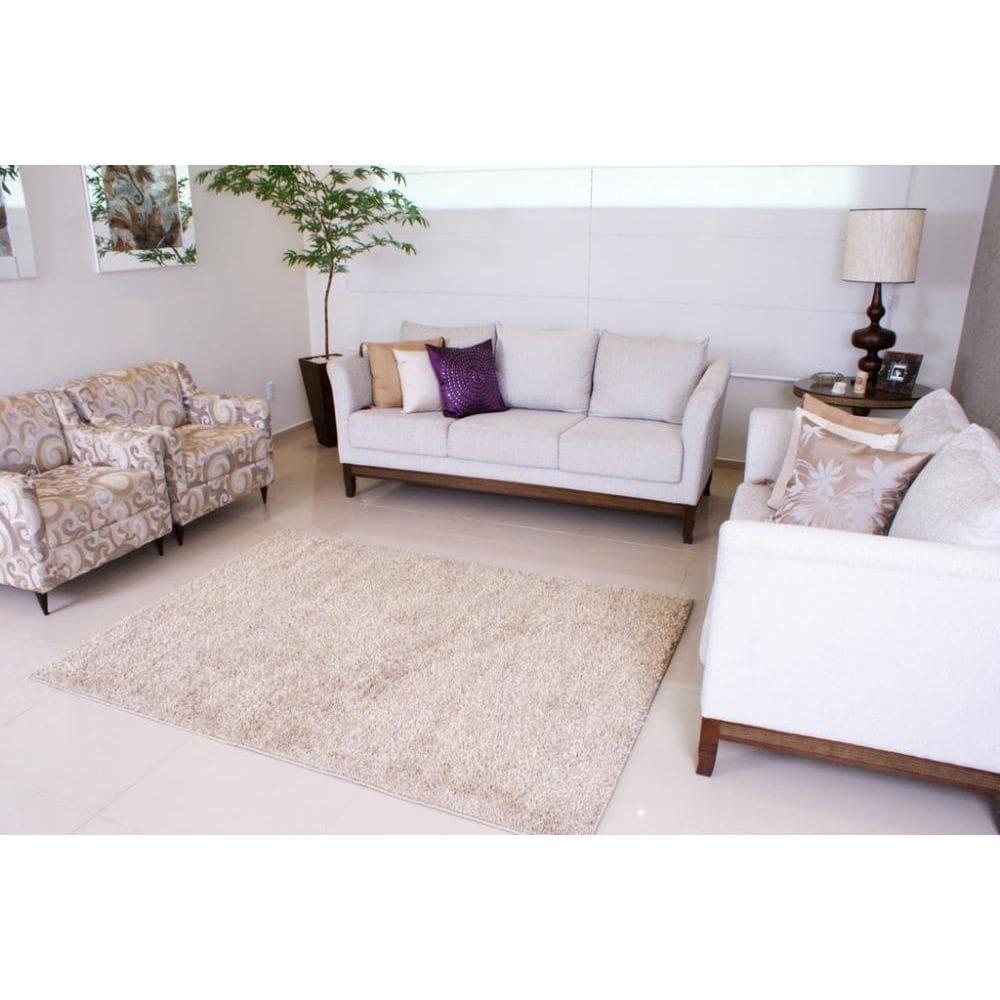 Tapete Para Sala Lounge Gold C2 Cinza 150X200 Cm