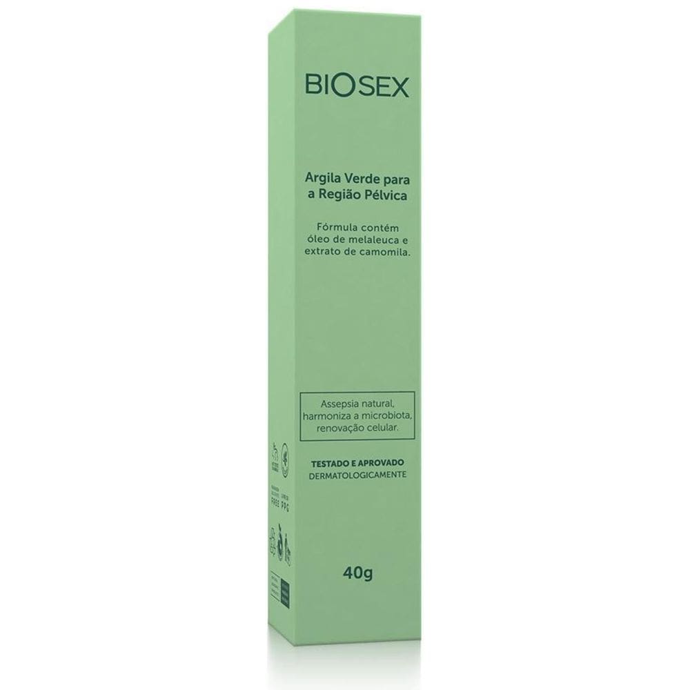 Argila Verde Para Região Pélvica Biosex 40G