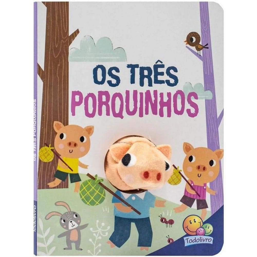 Livro Dedinhos Fantoches Clássicos - Os Três Porquinhos