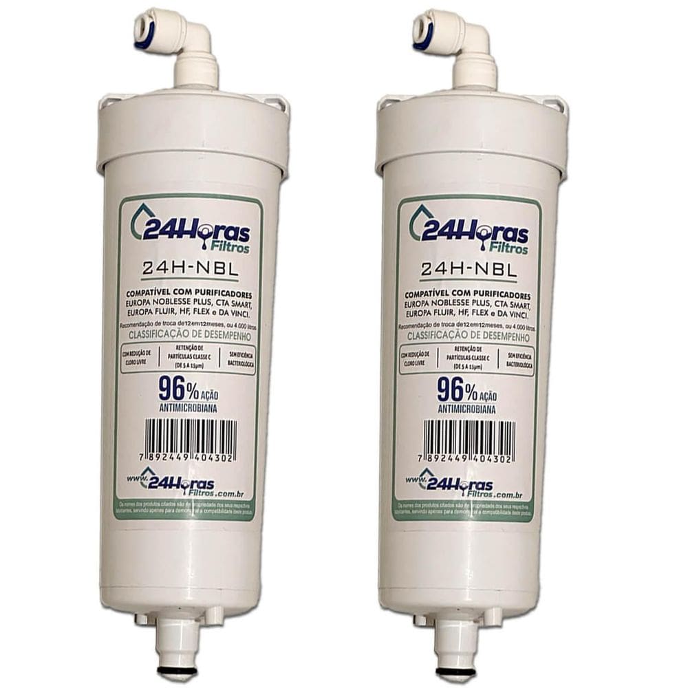 Kit 2 Filtro Refil Compatível Purificador Europa Davinci