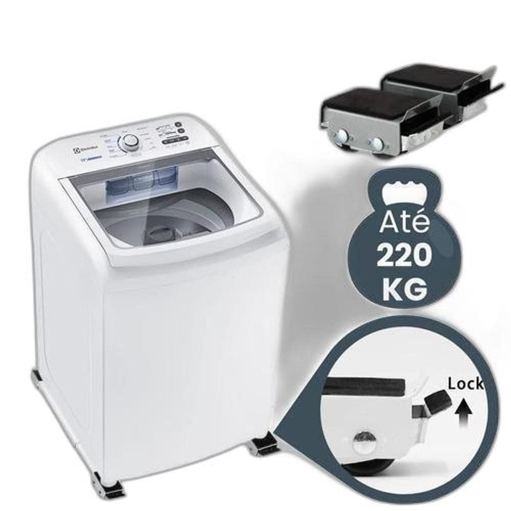 Suporte Rodinhas Ajustável para Geladeira/Fogão 200kg