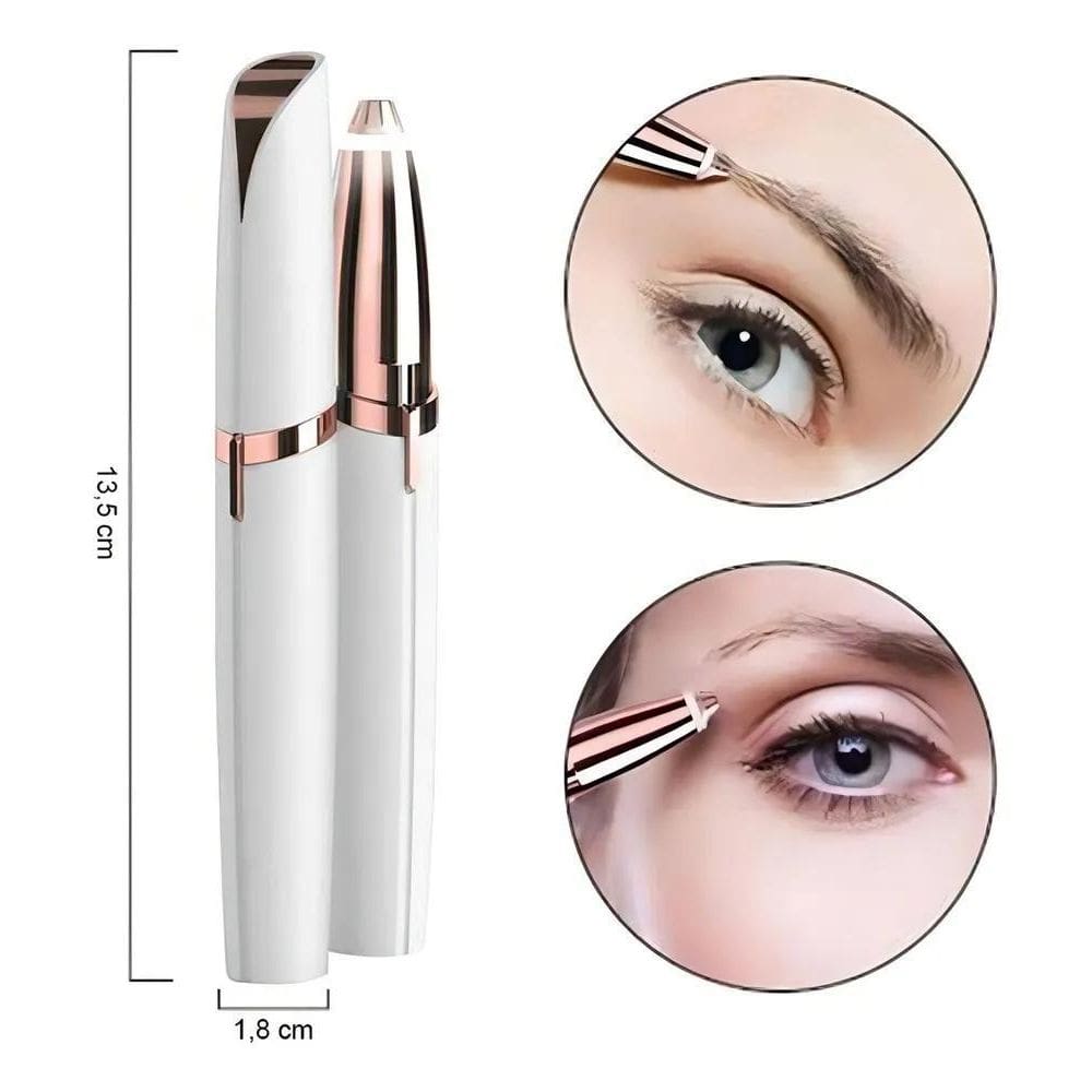 Caneta Depilador Sobrancelha Elétrico Super Premium Cor Bran