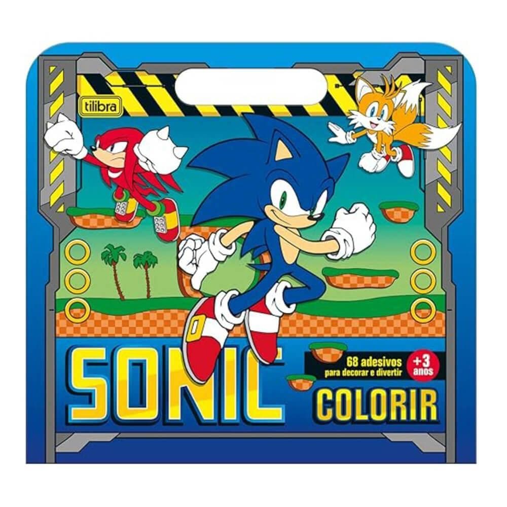 Album Colorir Maleta Sonic Tilibra