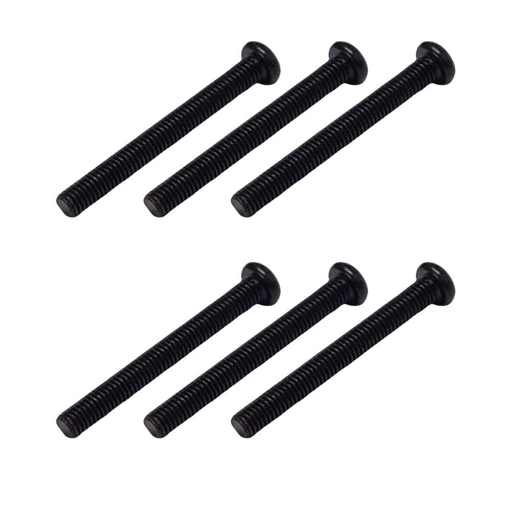 Kit 6 Parafuso Captador Humbucker Guitarra Aço Preto