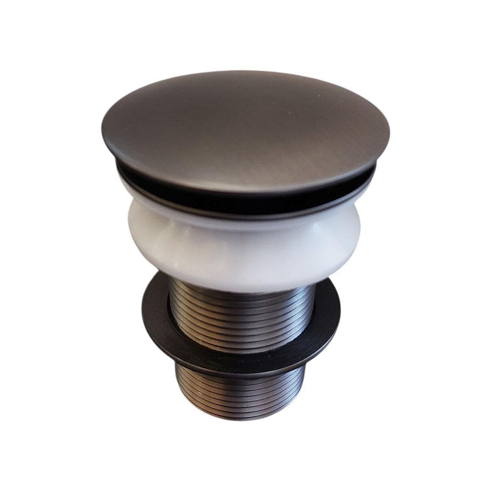 Válvula Click Cinza Grafite Inox Para Cubas