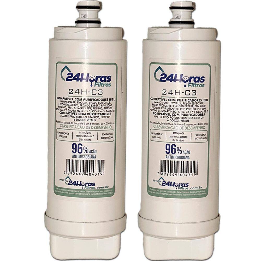 Kit 2 Filtro Refil Compatível Torneira Docol Vitalis
