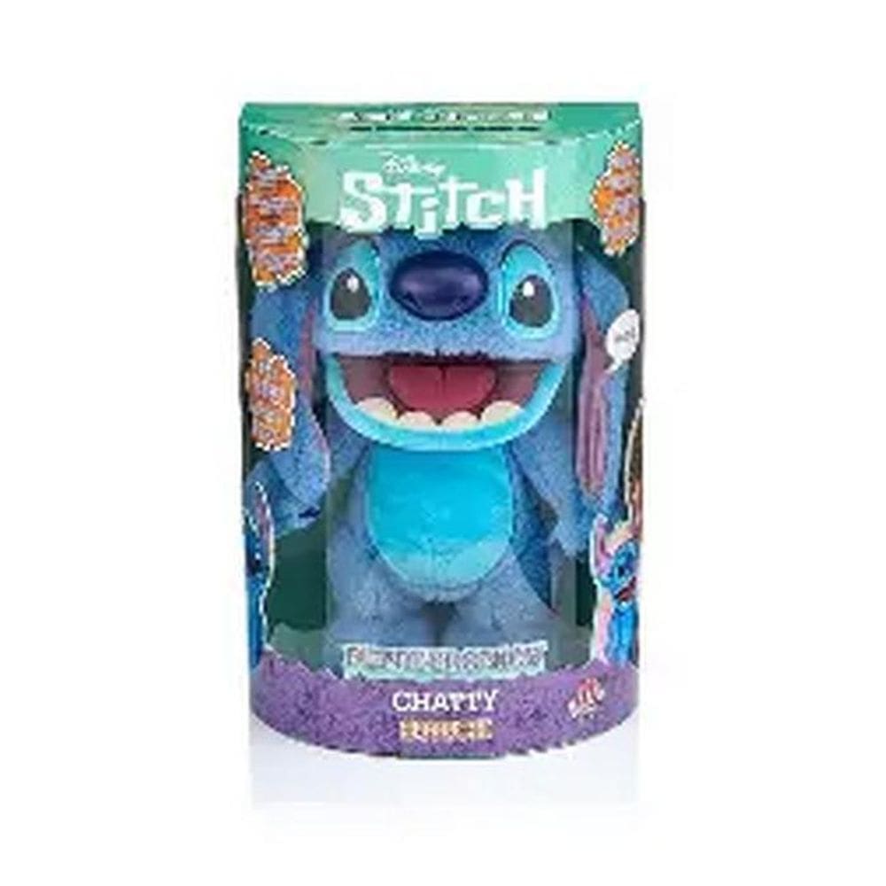 Pelúcia Disney Stitch Puppetronic Chatty Robô 30Cm Sunny