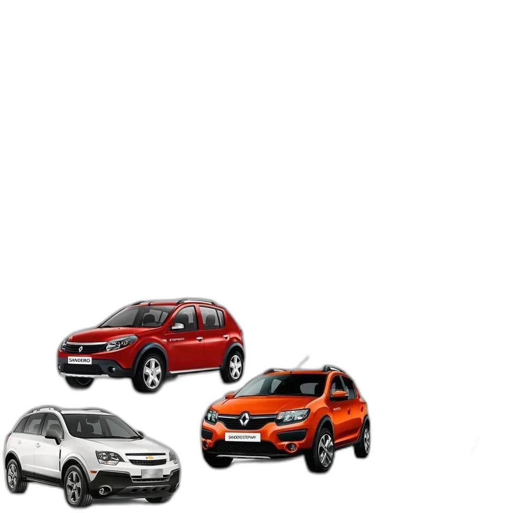 Rack Travessa Teto Prata Sandero Stepway E Gm Captiva Prata