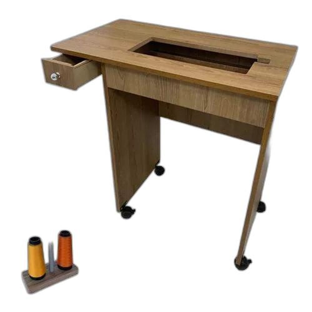 Mesa Tampo Móvel Bancada Máquina De Costura Singer Inspira