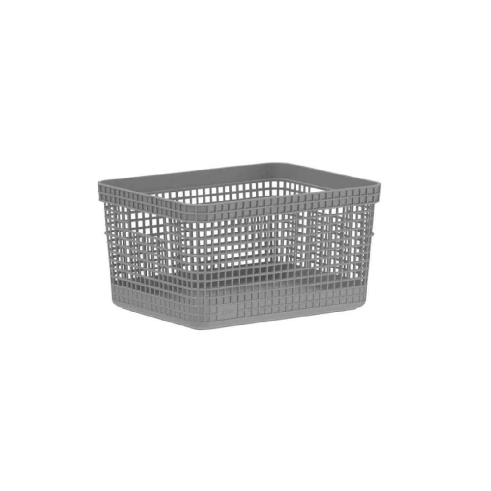 Caixa Organizadora Organizador Armário 28X22X15Cm - Cinza