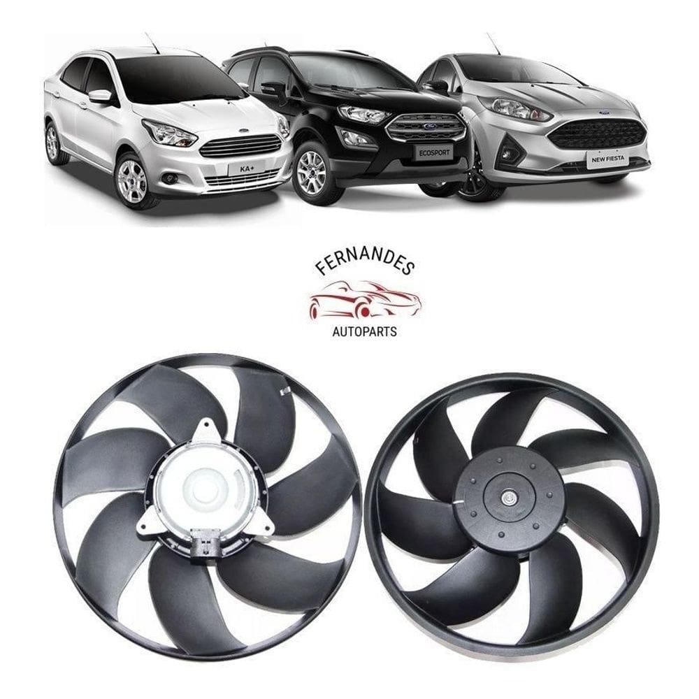 Ventoinha Radiador Com Motor Fiesta 1.5 1.6 2013 2014 2015