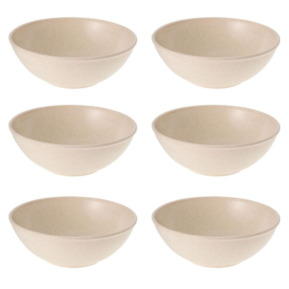 6Un Tigela Bowl 1Lt Salada Petiscos Bege
