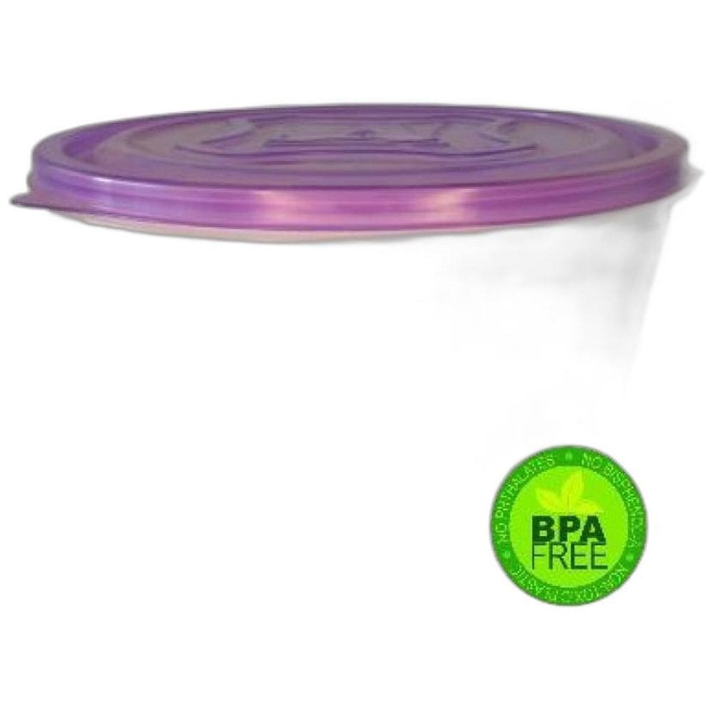 Pote Plástico Free Bpa Multi Uso Vasilha 10L Tampa Roxa