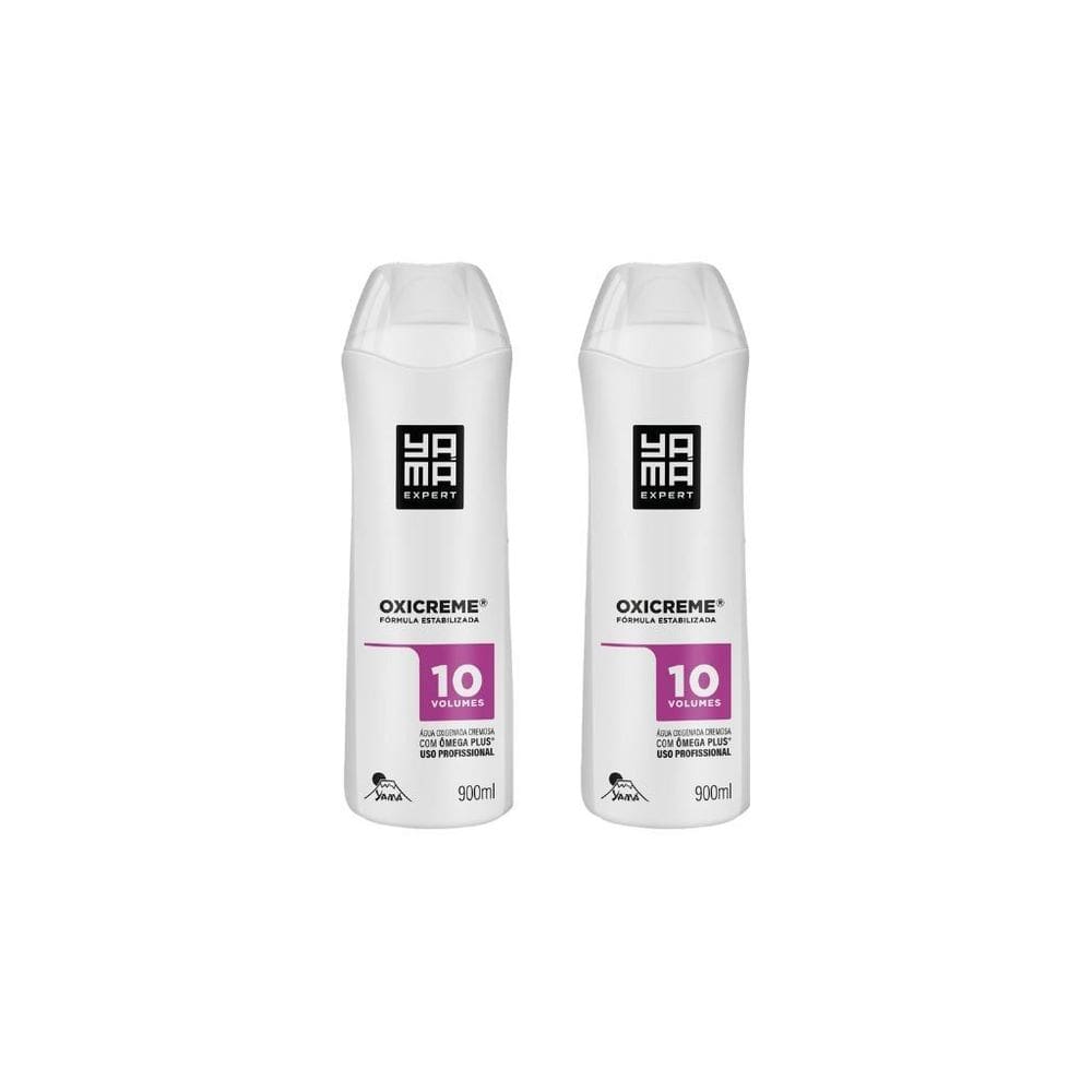 Agua Oxigenada Yama 900Ml 10 Volumes Cremosa-Kit C/2Un
