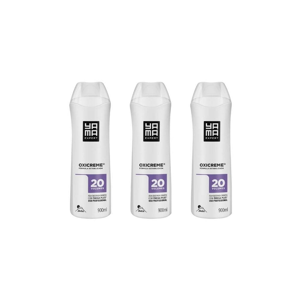 Agua Oxigenada Yama 900Ml 20 Volumes-Kit C/3Un