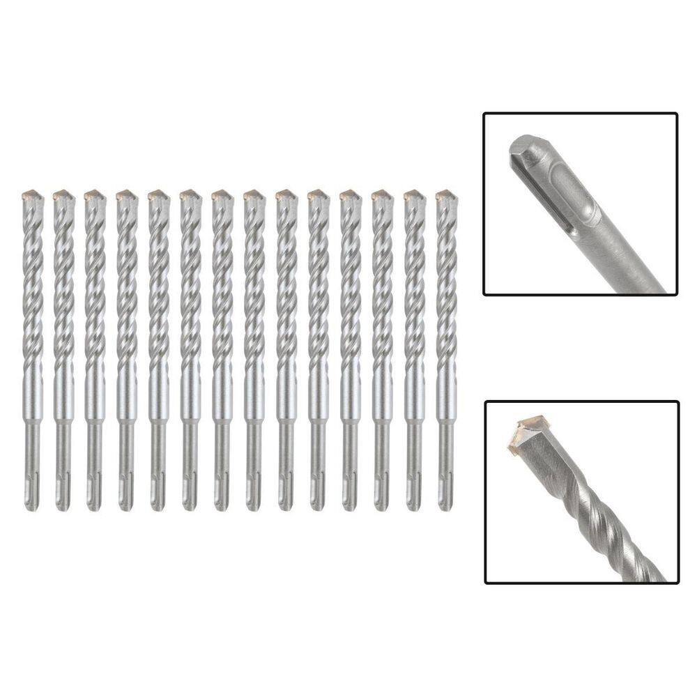 Jogo 14 Brocas Sds Plus 20X310 Mm Aço Carbono Tungstênio