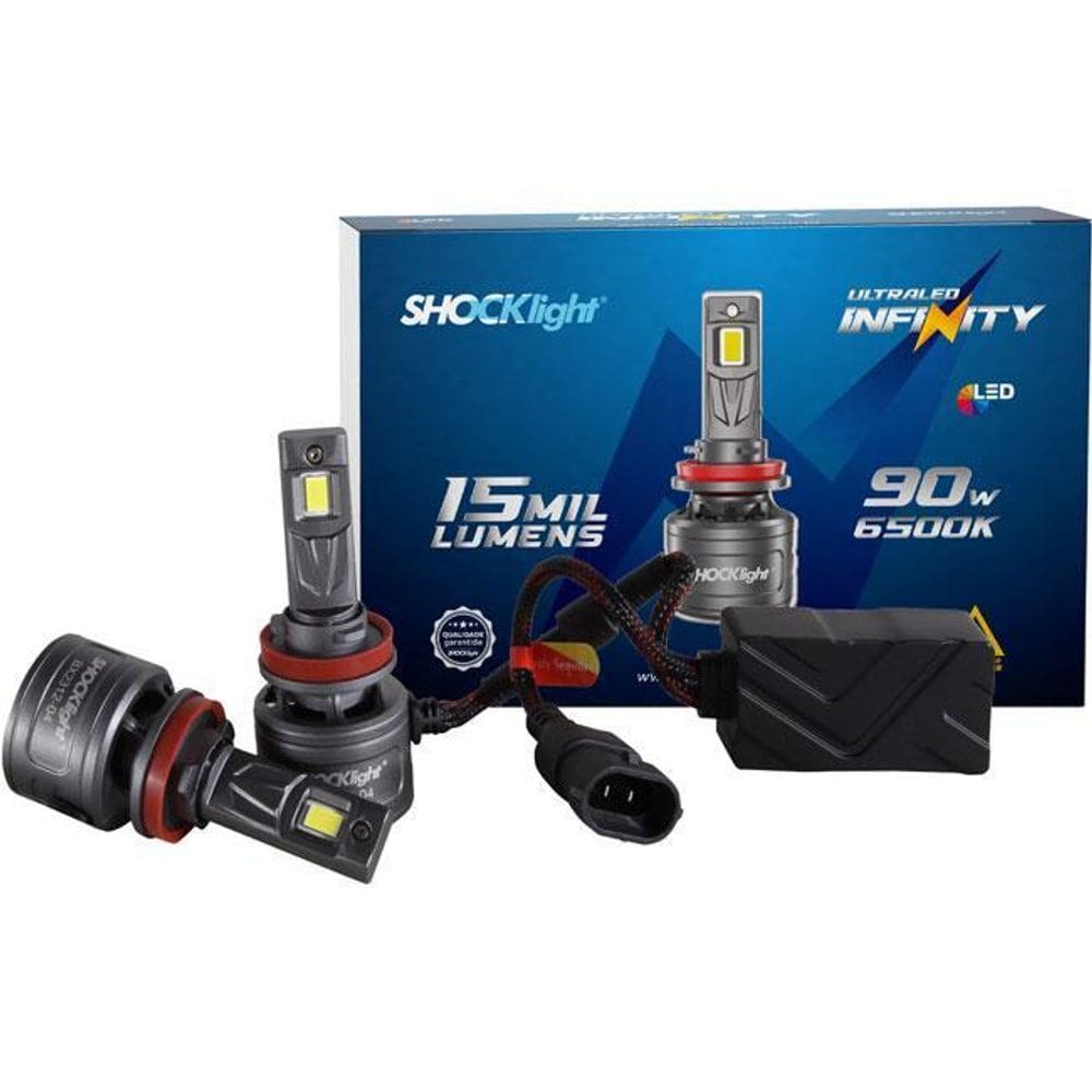 Lâmpada Ultra Led Shocklight H8/H11/H16-2 Infinity 15000Lm