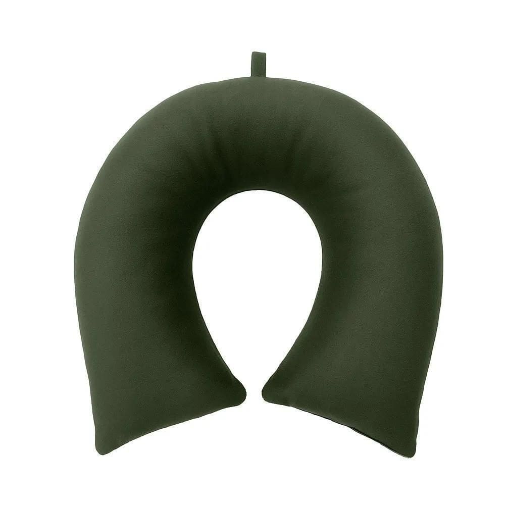 Travesseiro De Pescoço Aveludado Cristal - Hedrons Olive