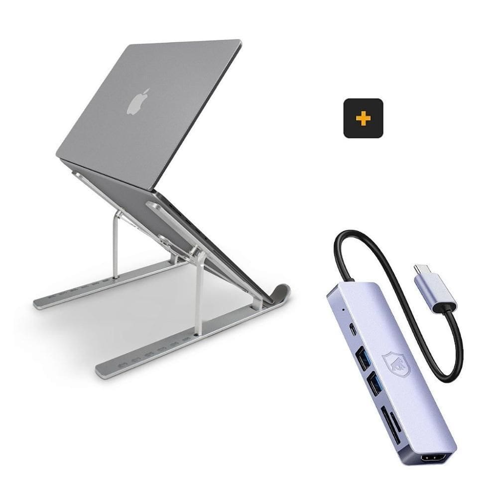 Suporte Para Notebook + Adaptador 6 Em 1 - Gshield