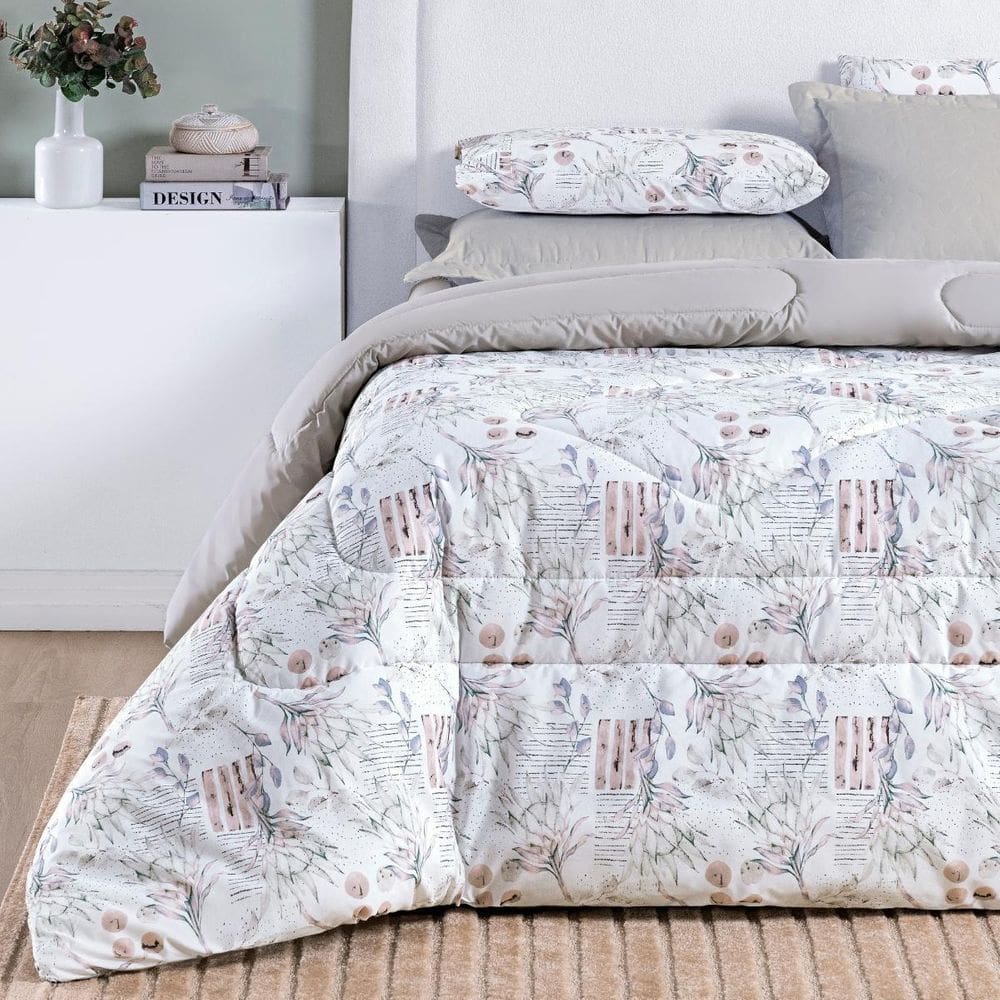 Edredom Super King Selin 100%Algodao Dupla Face Super Macio