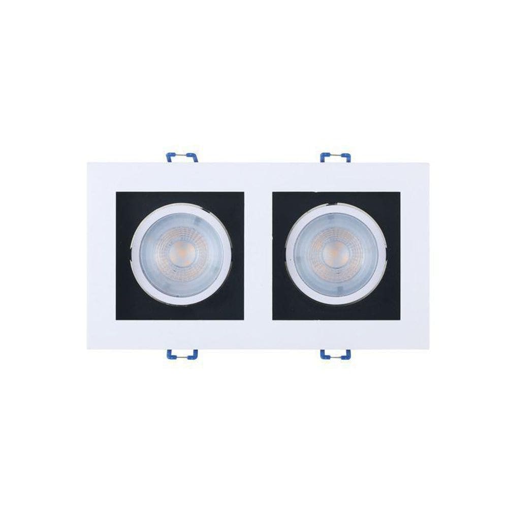 Spot Led Frame Embutir Quadrado Recuado 3000K Luz Quente Dup