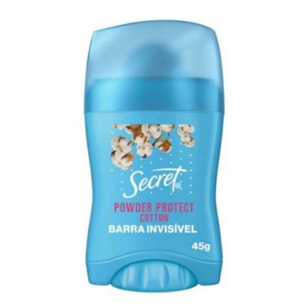 Desodorante Antitranspirante em Barra Secret Powder Protect Cotton 45g