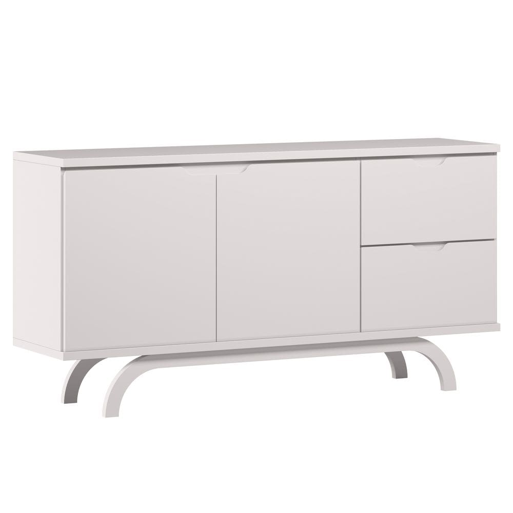 Balcão Aparador para Sala de Jantar 1,50m Vicenza Cor Off White - New Ceval