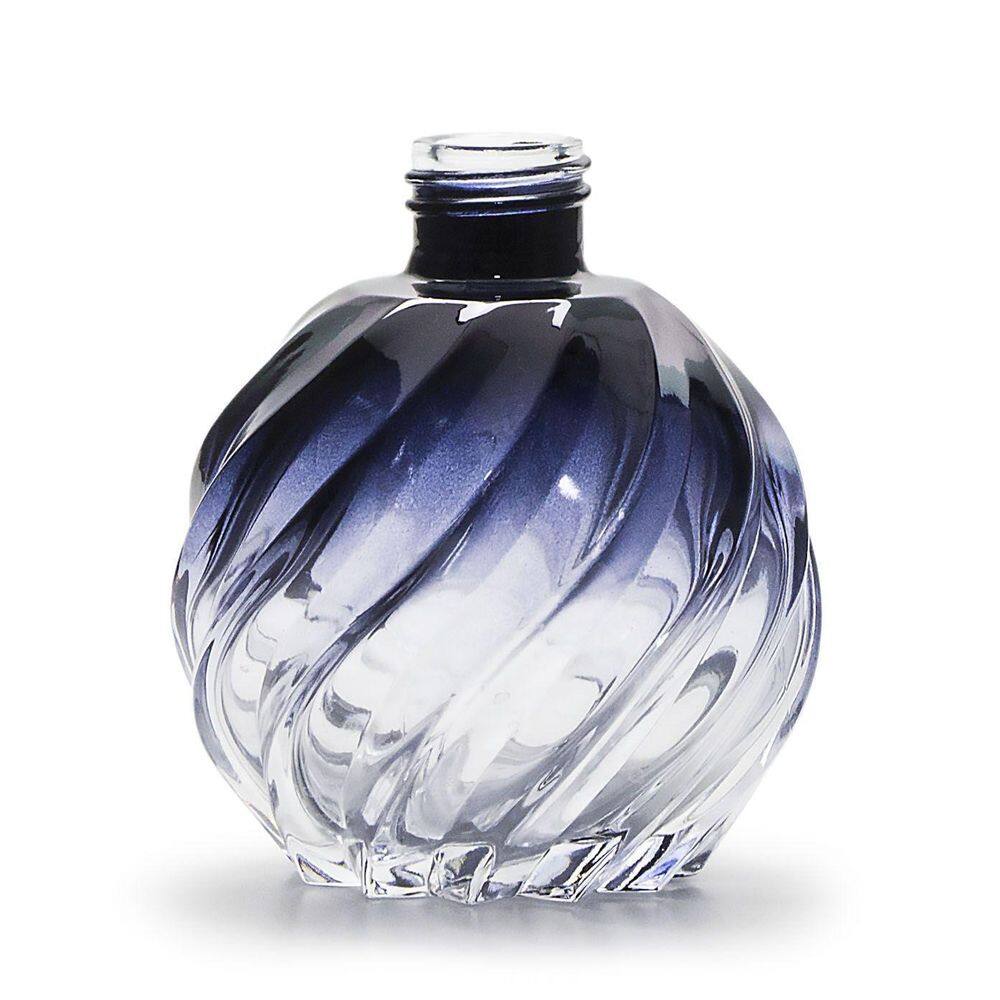 Vidro Bola Espiral 270Ml Preto Degrade Sem Valvula