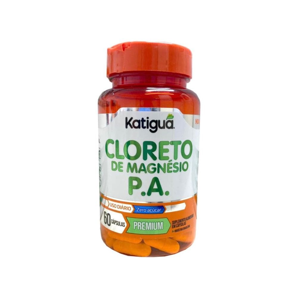 Cloreto De Magnésio P.A 500Mg 60 Cápsulas - Katiguá +