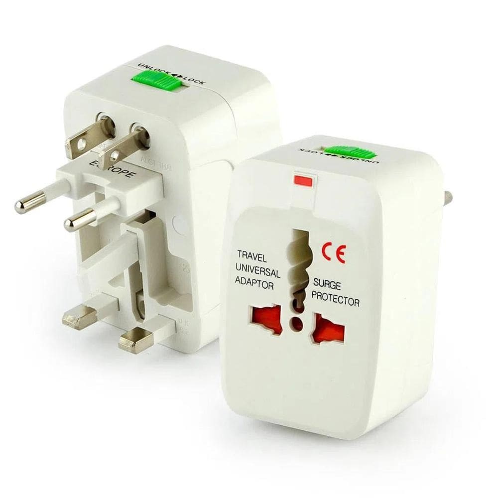 Adaptador Tomada Universal Internacional Uk Eua Europa Asia