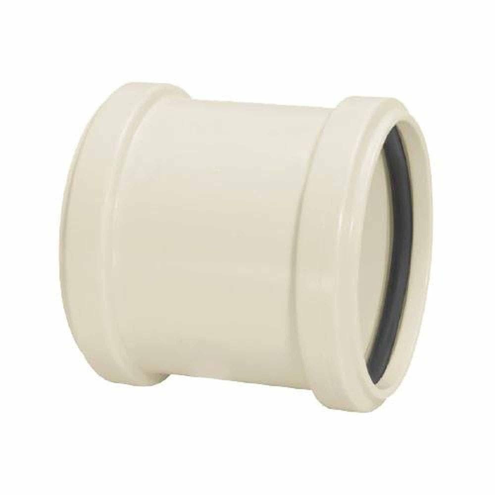 Luva De Correr 100mm Para Tubo De Esgoto Pvc Branca - Amanco