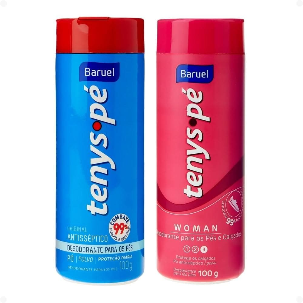 Kit Baruel Tenys Pé: 1 autêntico e 1 Woman 100g