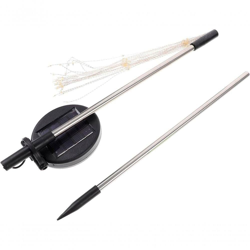 Luminária Decoração Luzes Fogos Artifício Solar Para Jardim