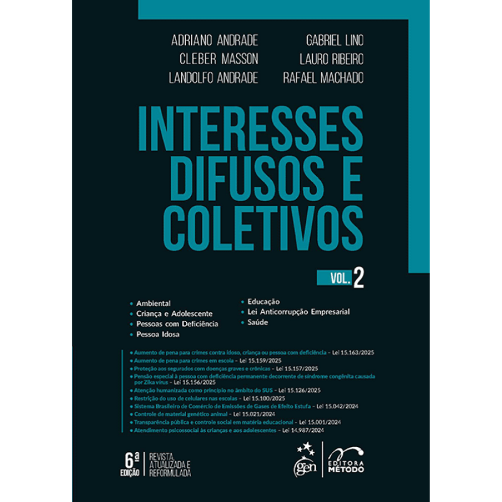 Interesses Difusos E Coletivos - Vol.2 - 6ª Edição 2025