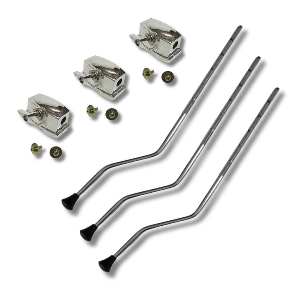 Kit Pé De Surdo 3 Peças 10Mm 47Cm + 3 Canoa Pé De Surdo 8.1