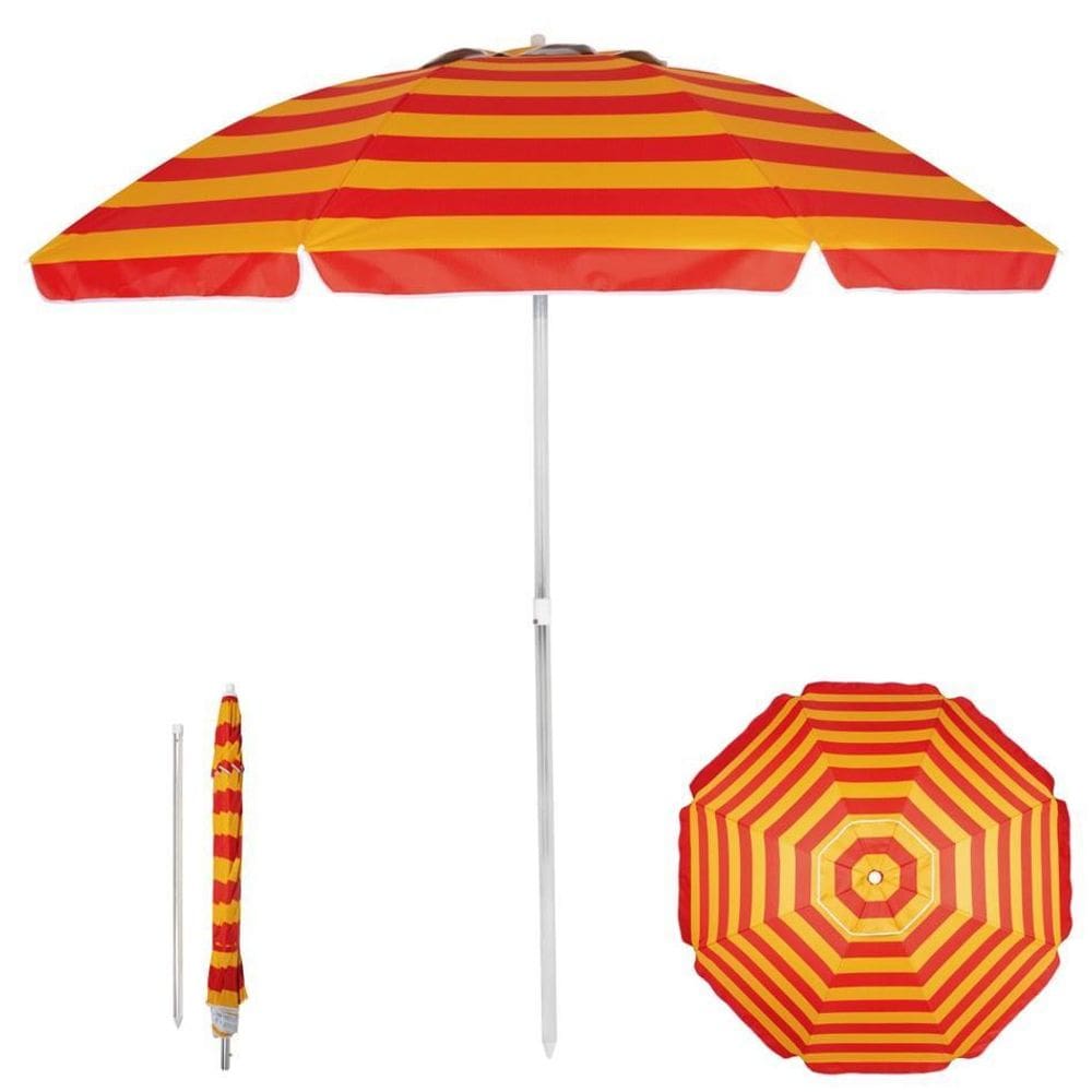 Guarda Sol Poliéster 2,40M Alumínio - Mor 3546