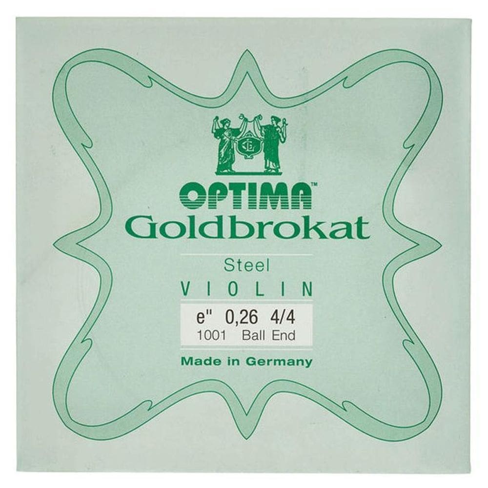 Corda Mi Optima Goldbrokat Violino 4/4 Média 0,26mm
