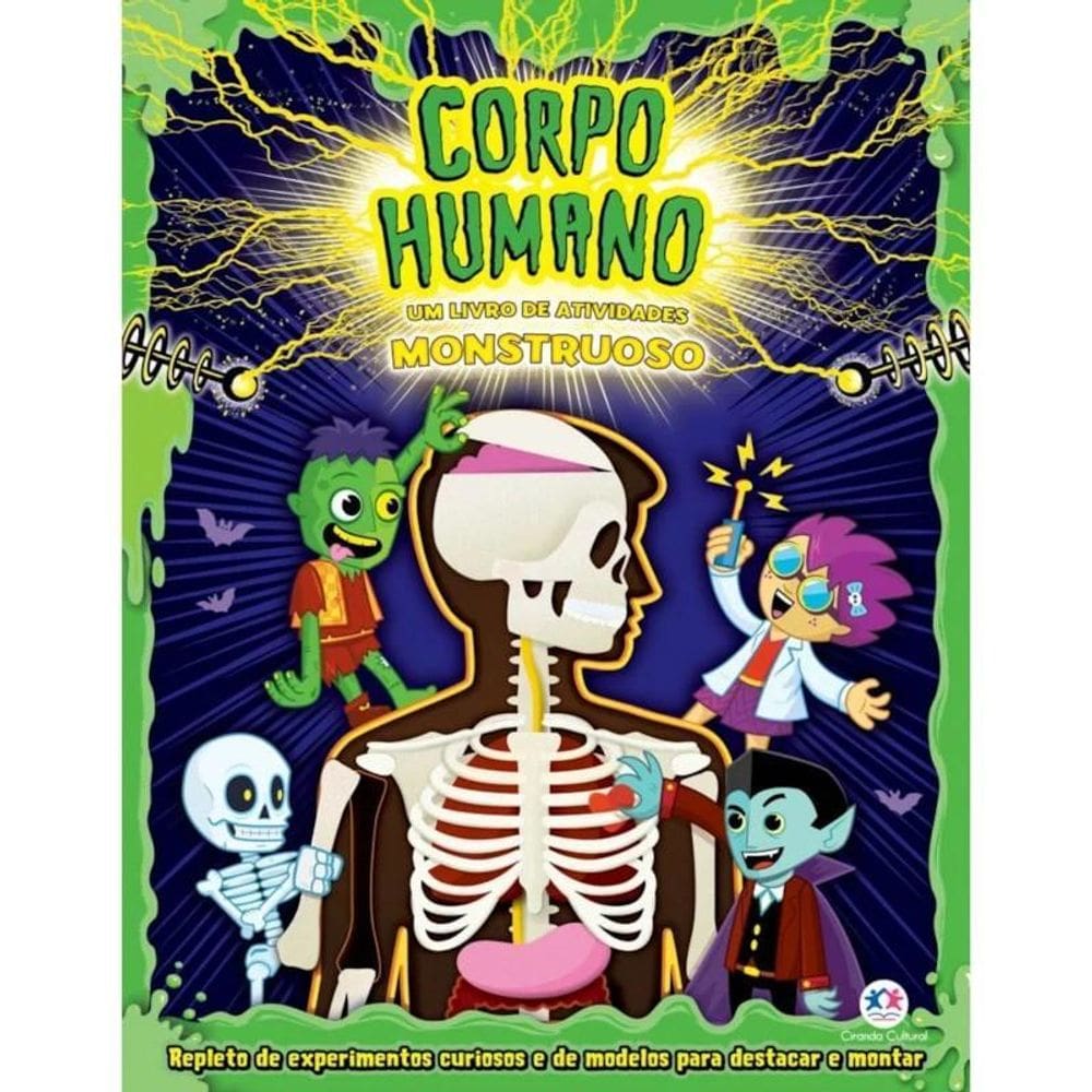 Livro Corpo Humano - Um Livro De Atividades Monstruoso