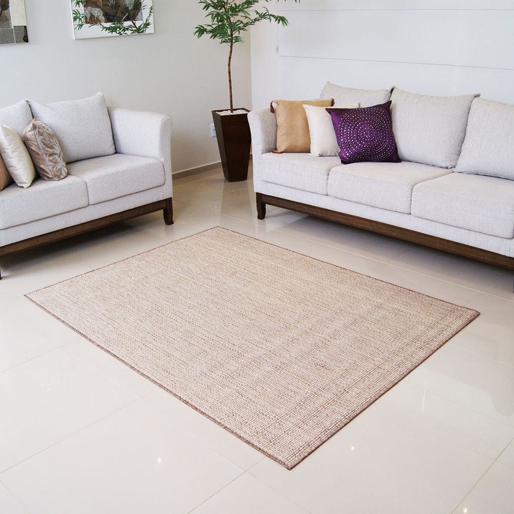Tapete Sisal Flor de Liz 150 cm Redondo - Rayza