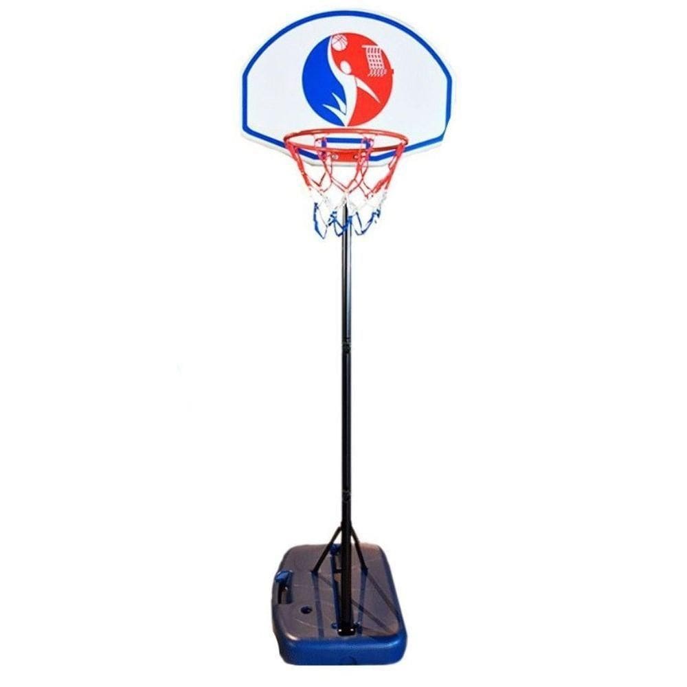 Cesta De Basquete Móvel Ajustável Aro Em Aço E Rede Em Nylon Colorida