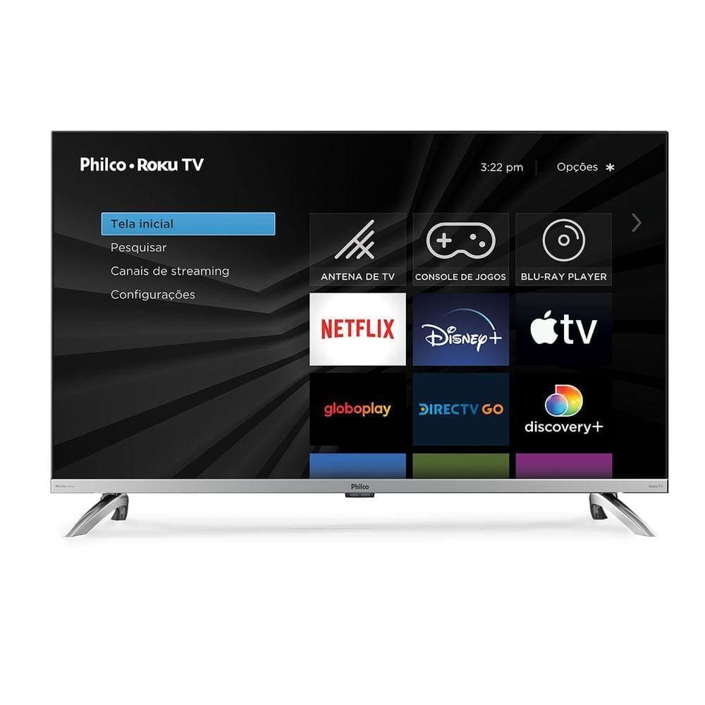 Smart 32” Philco Led PTV32G7PR2CSBLH Roku Dolby Audio Bivolt