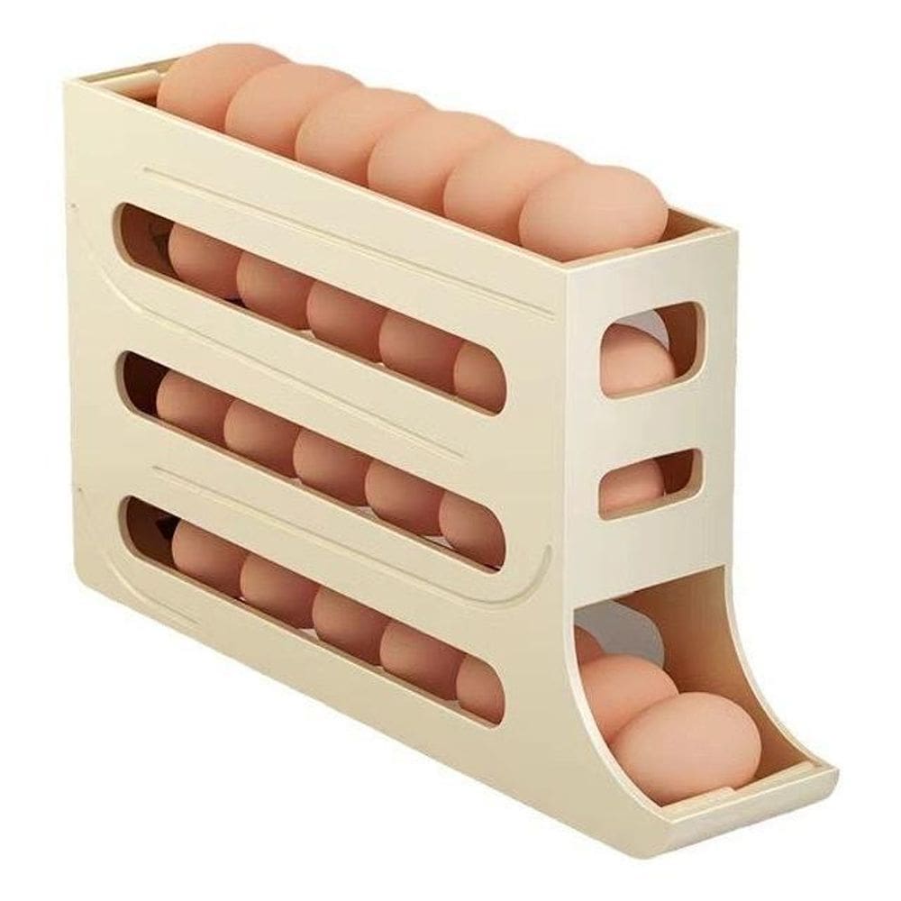 Organizador De Ovo Bandeja Geladeira Dispenser 4 Andares