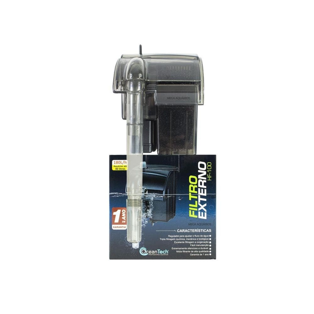 Filtro Hang-On Oceantech Hf-100 180Lh Aquário 40L - 110V