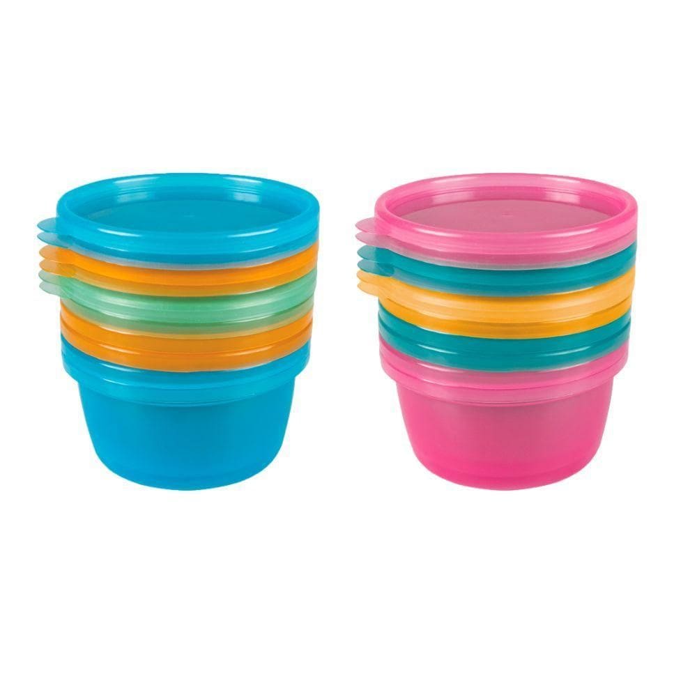 12 Potes Infantil Tampa Papinha Refeição Bebê Congelar