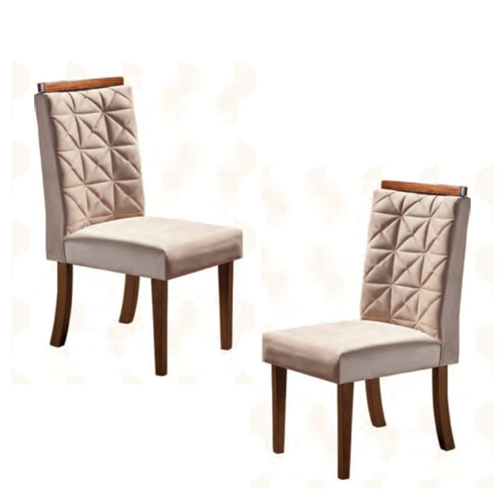 Cadeiras para Mesa de Jantar Estofada - Verona - Art Salas