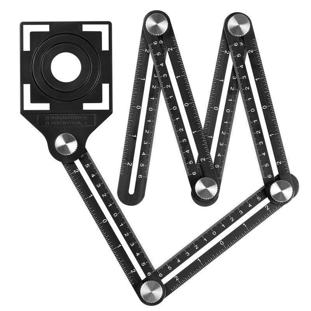 Gabarito Esquadro Articulado Cerâmica Azulejo Corte Furo 1M