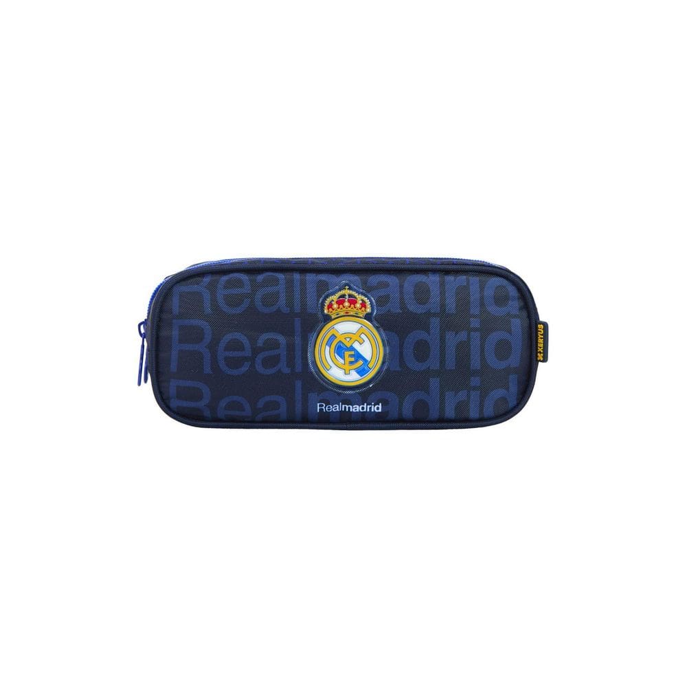 Estojo Escolar Triplo Real Madrid Oficial 14385