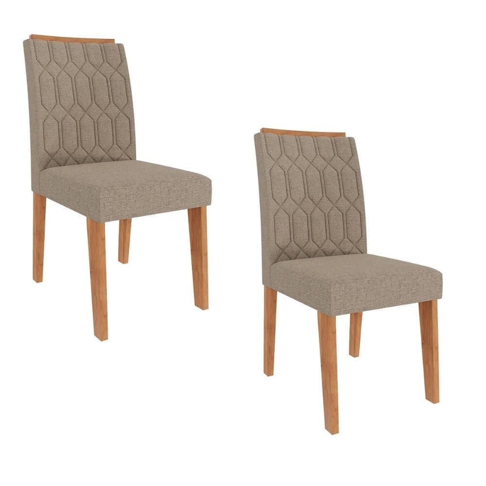 Conjunto 2 Cadeiras Em MDF Carla Cimol