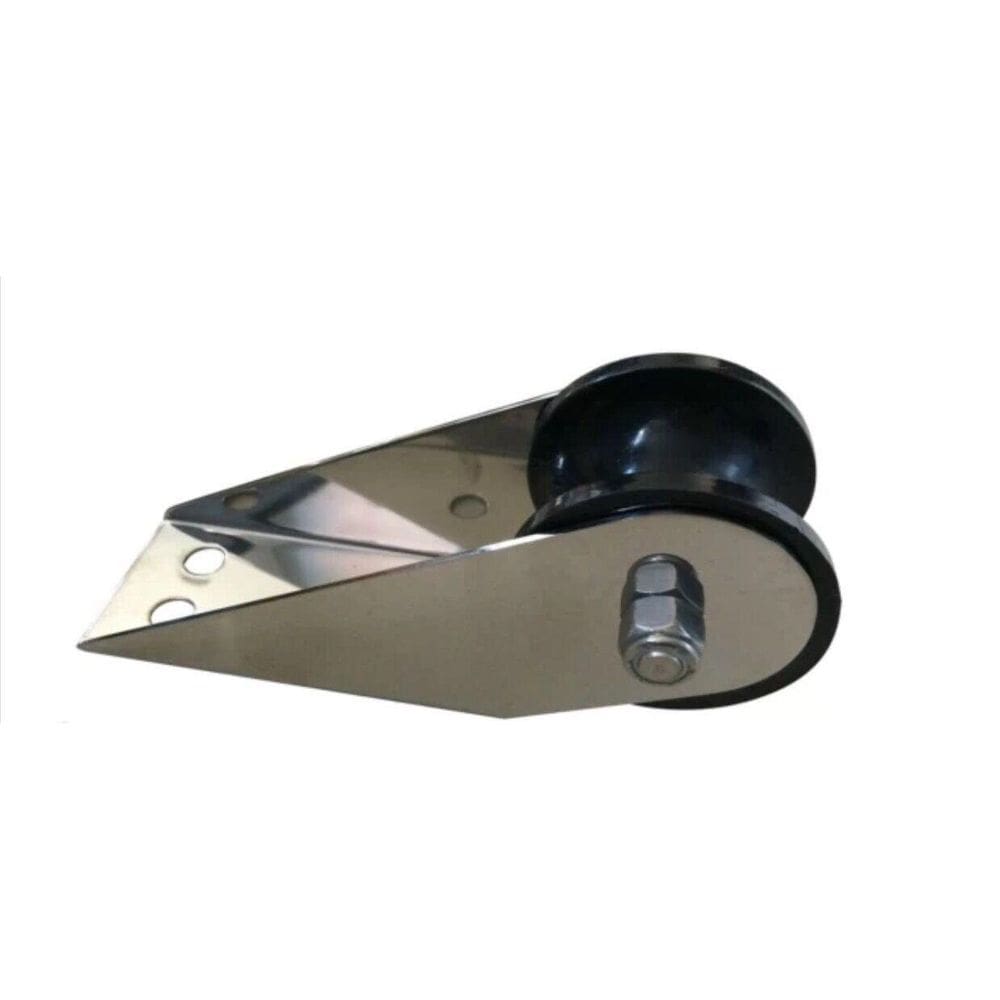 Suporte Inox Lançador De Âncora Com Rolete Preto