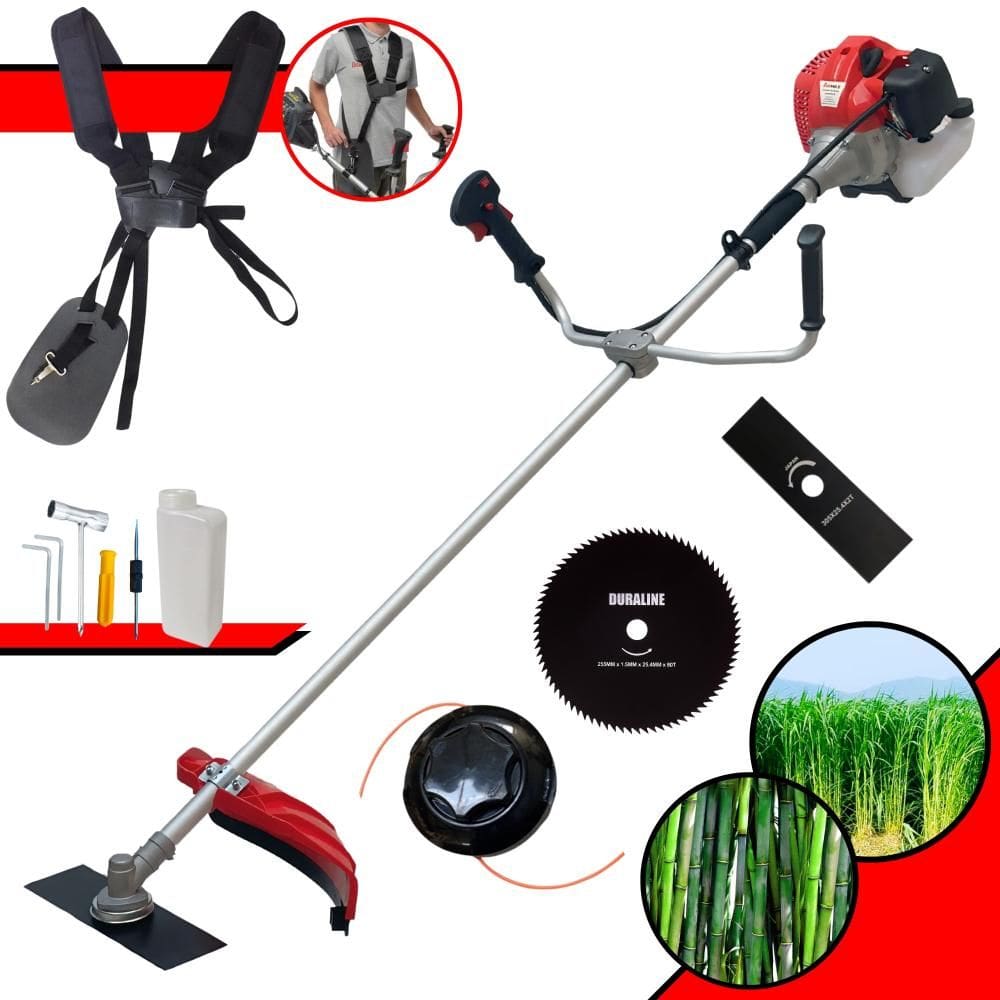 Roçadeira À Gasolina CG520-P TB Anmax 52cc 2,2HP 2T 10.000rpm Multifuncional Com Carretel de Nylon e Lâmina Facão + Lâmina Circular 80 Dentes Extra